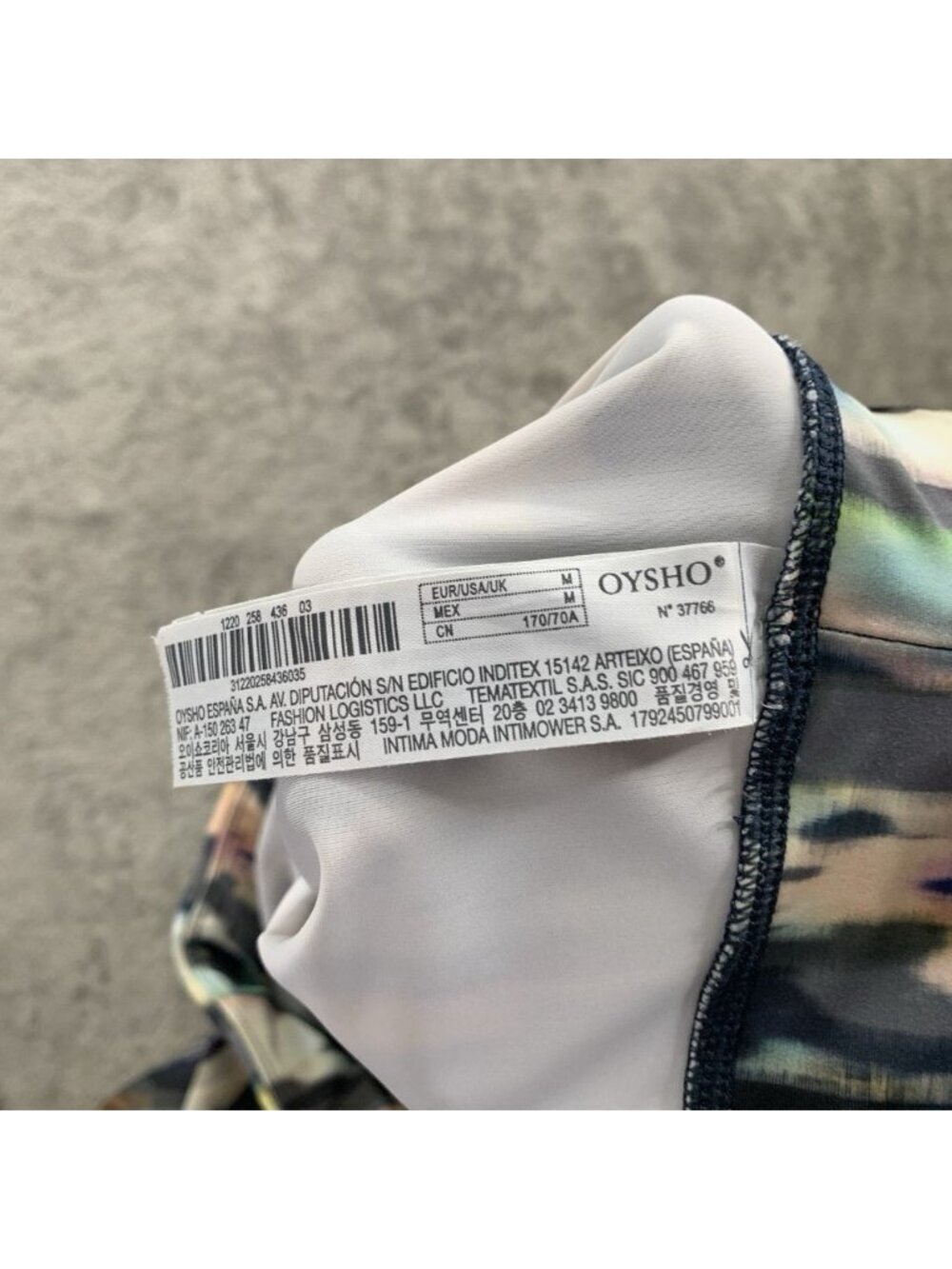 OYSHO Fitness Leggings Womens Medium Abstract Ankle Yoga Gym Workout Athleisure - Picture 11 of 13
